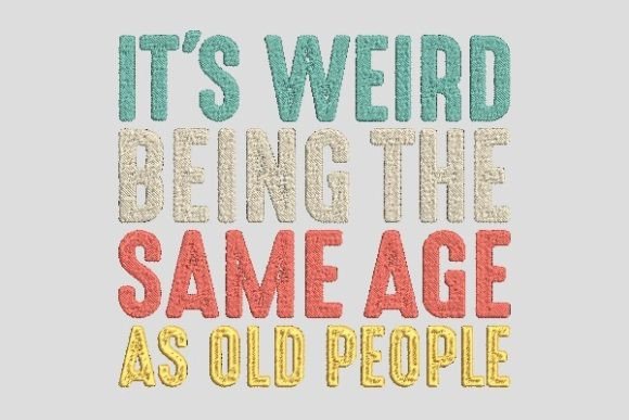 Review: Being the Same Age As Old People Embroidery