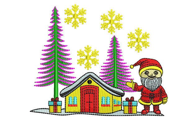 Review: Christmas Santa with Tree and House Design