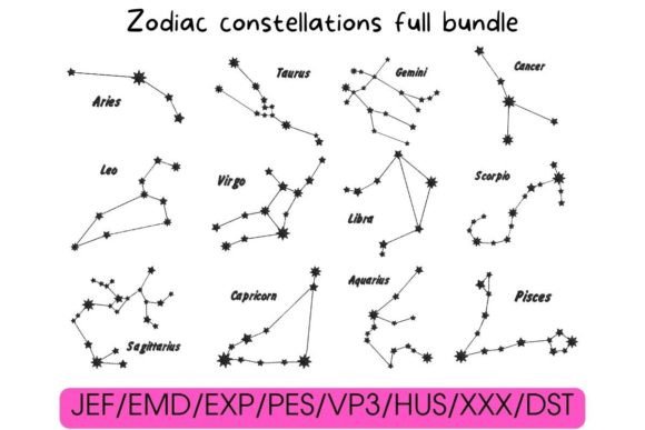 Review: Zodiac Constellations Collection for Embroidery