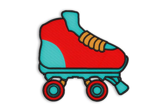 Roller Skate: A Nostalgic Embroidery Gem for Handmade Gifts