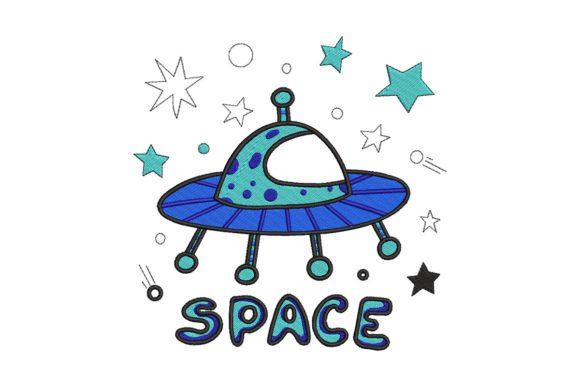 Space Ship Embroidery Design Review for Business